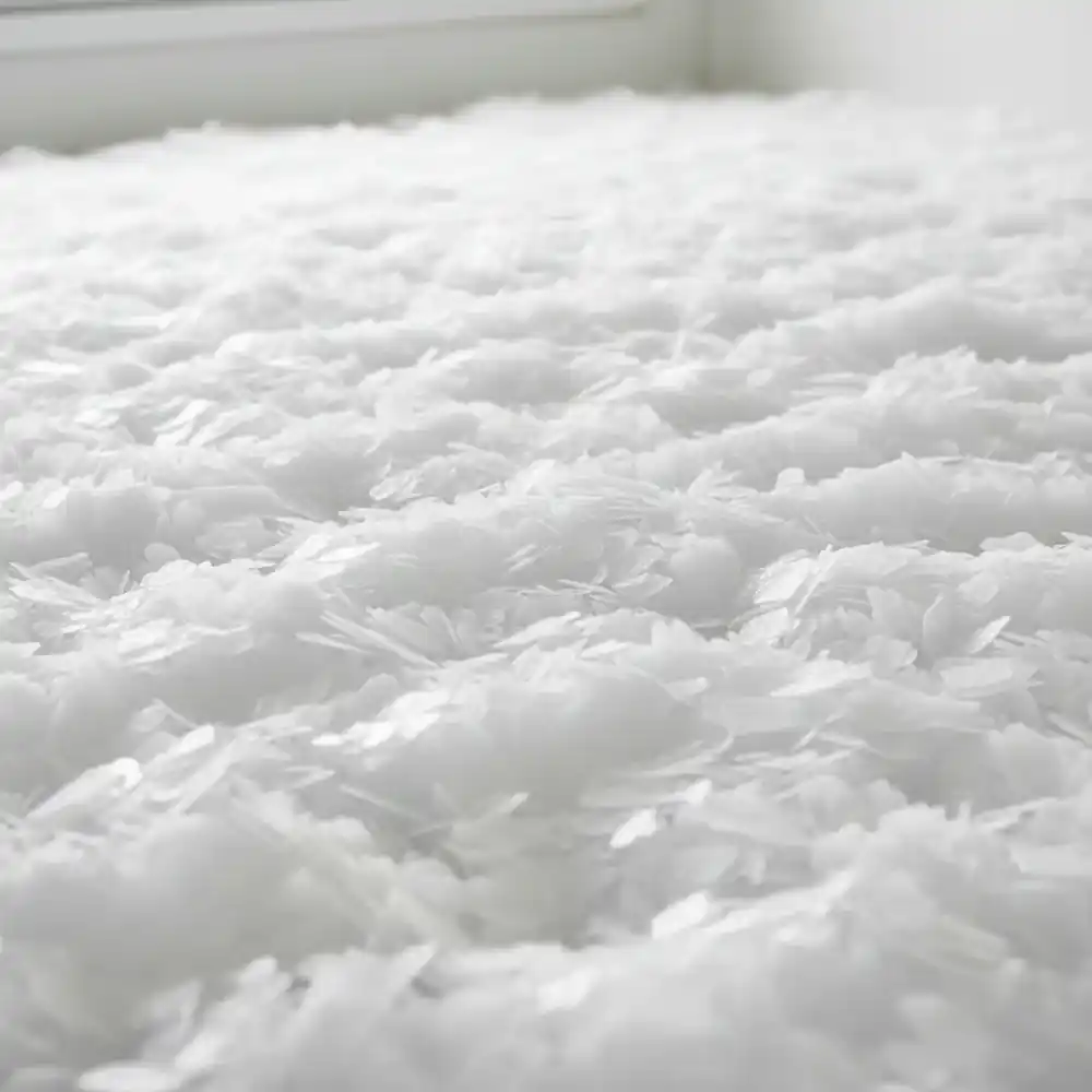 Thick bed of clean flaked ice