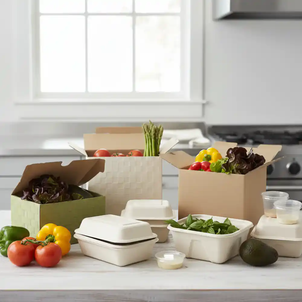 Premium eco-friendly packaging for fresh restaurant supply